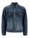 Nonnative Classic Denim Jacket With Structured Seams In Blue