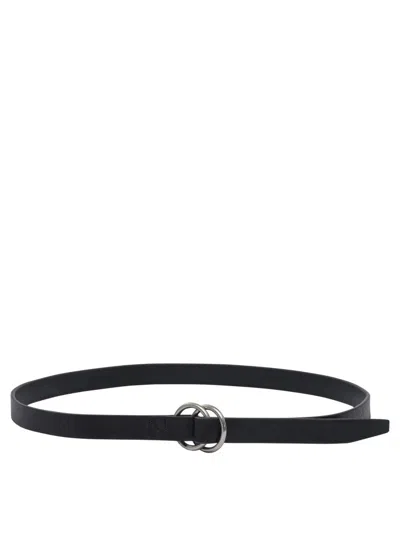 Nonnative Double-ring Black Cow Leather Belt