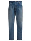 Nonnative Button-fly Straight-leg Jeans In Blue