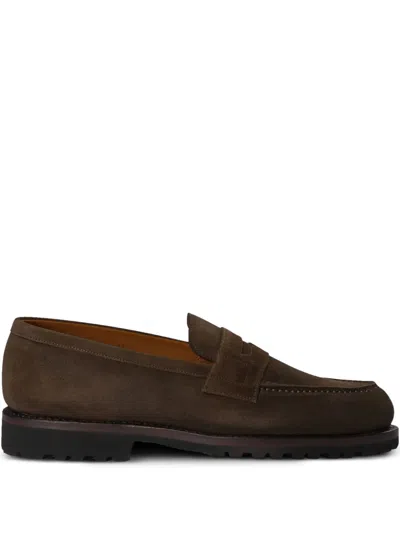 Nonnative Dweller Suede Loafers In Brown