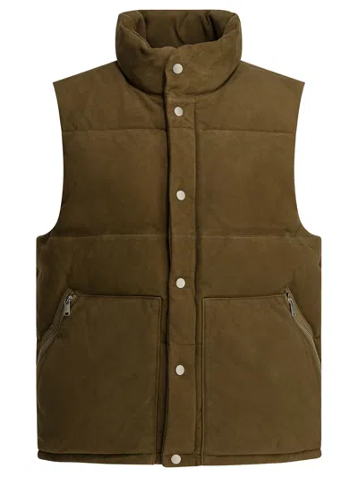 Nonnative "explorer" Sleeveless Jacket In Green