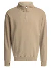 Nonnative Half-zip Beige Sweatshirt With High Collar In Neutral