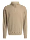 Nonnative Half-zip Beige Sweatshirt With High Collar In Neutral