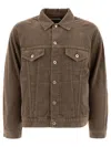 Nonnative Corduroy Button-fastening Jacket In Brown