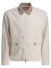 Nonnative Relaxed Fit Cotton-linen Blend Jacket In Neutral