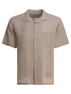 Nonnative Lightweight Linen Shirt With Classic Collar In Neutral