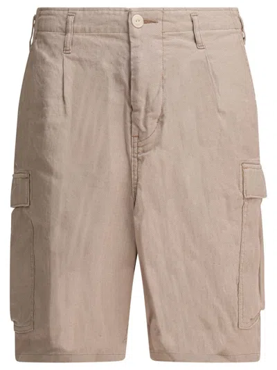 Nonnative Linen Cargo Shorts In Sand