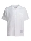 Nonnative Classic Short-sleeved Linen Shirt In White