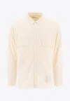 Nonnative Logo-embroidered Buttoned Shirt In Gold