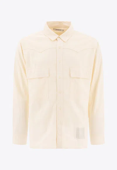 Nonnative Logo-embroidered Buttoned Shirt In White