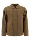 Nonnative Asymmetrical Design Trucker Jacket In Brown