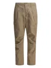 Nonnative Pleated-front Cargo Trousers In Brown