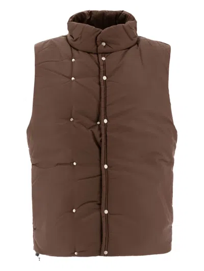 NONNATIVE QUILTED SNAP-FASTENING VEST