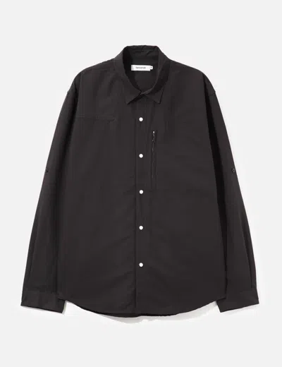 Nonnative Rancher L/s Shirt P/n Back Twill In Black