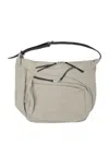 Nonnative Textured Linen Shoulder Bag In Nude