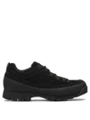 Nonnative Leather And Rubber Sneakers With Textured Upper In Black