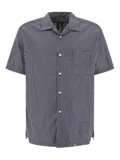 NONNATIVE STRIPED SHORT-SLEEVE SHIRT