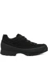 Nonnative Leather And Rubber Sneakers With Textured Upper In Black