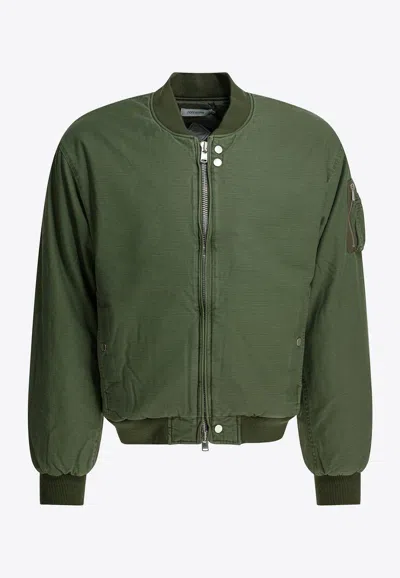 Nonnative Trooper Puff Bomber Jacket In Green