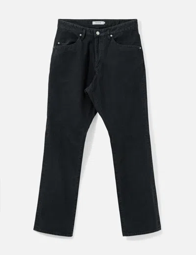 Nonnative Trucker 5p Jeans Cotton Oxford In Black