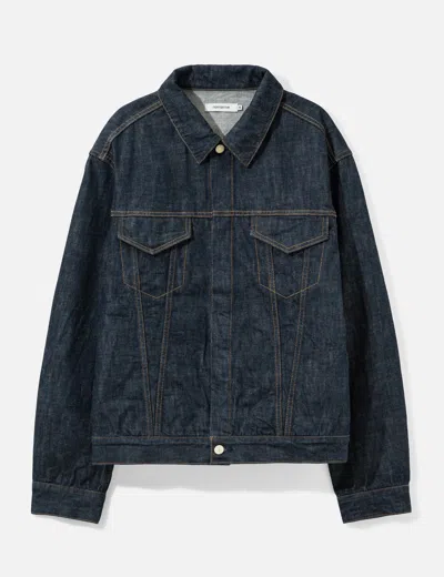 Nonnative Trucker Blouson Cotton 13.5oz Denim Ow In Blue