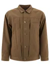 Nonnative Asymmetrical Design Trucker Jacket In Brown