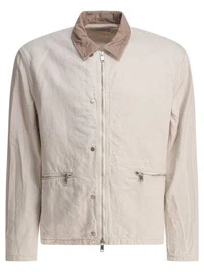 NONNATIVE NONNATIVE WHITE LINEN JACKET