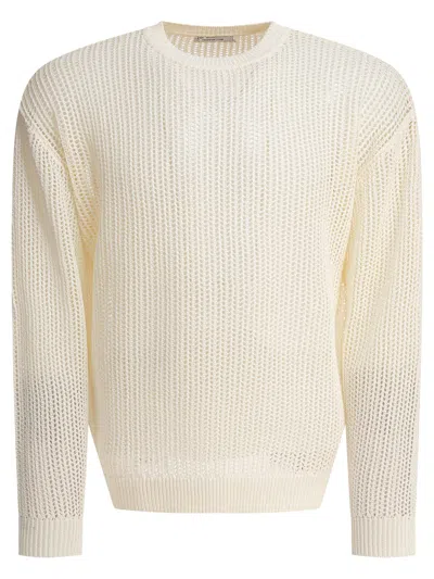 NONNATIVE NONNATIVE WHITE LINEN KNITWEAR