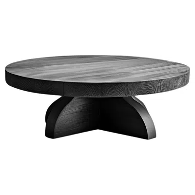 Pre-owned Nono Black Fundamenta Abstract Table 57 Contemporary Oak Design By
