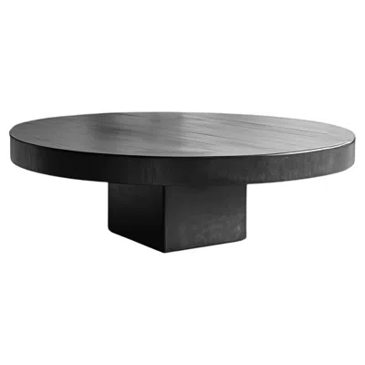 Pre-owned Nono Chic Black Tinted Round Coffee Table - Urban Fundamenta 27 By