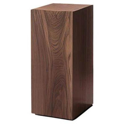 Pre-owned Nono Geometric Plinth, Wood Veneer Pedestal, Basa A By  In Brown