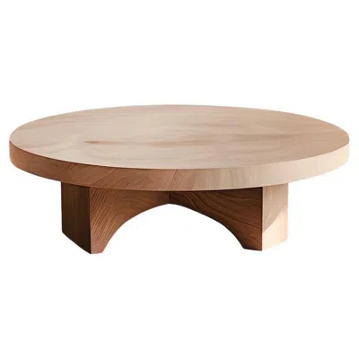 Pre-owned Nono Minimalist Natural Oak Coffee Table - Zen Fundamenta 38 By  In Brown
