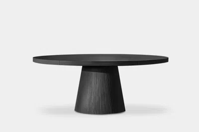 Pre-owned Nono No10 Scarpa Dining Table By  – Round Wooden Top With Sculptural Base In Brown