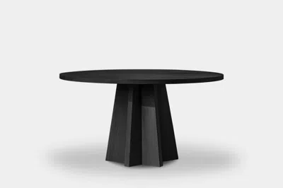 Pre-owned Nono No38 Scarpa Table By  – Made-to-order Solid Wood Round Top Design In Brown