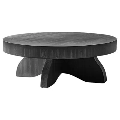 Pre-owned Nono Round Top Fundamenta Coffee 52 Abstract Oak, Stylish Design By  In Brown