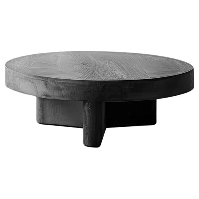 Pre-owned Nono Round Top Fundamenta Coffee 59 Abstract Oak, Stylish Design By  In Brown
