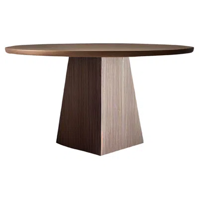 Pre-owned Nono Scarpa Dining Table A, Round Table For 6 By  In Brown