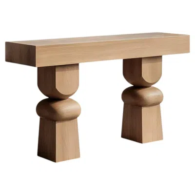 Pre-owned Nono Socle No2 Entryway Table, Design By Joel Escalona In Brown