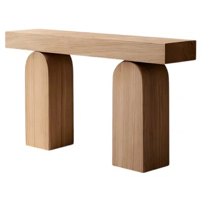 Pre-owned Nono Socle No23 Hallway Table By  For Contemporary Spaces In Brown