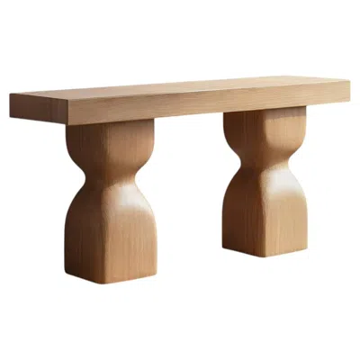Pre-owned Nono Socle No27 Accent Table By  For Refined Interiors In Brown