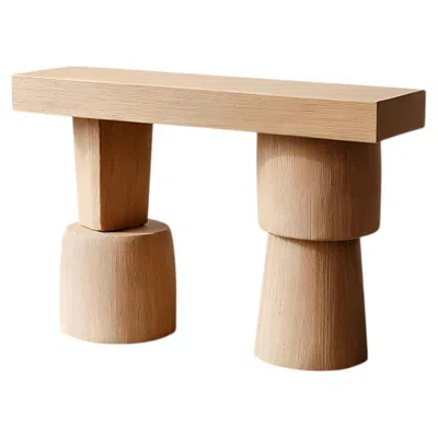 Pre-owned Nono Socle No30 Sculptural Table, Design By Joel Escalona In Brown