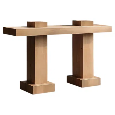 Pre-owned Nono Socle No33 Sofa Table By  For Contemporary Interiors In Brown
