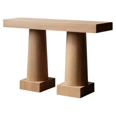 Pre-owned Nono Socle No37 Sculptural Table By  For Entryways In Brown