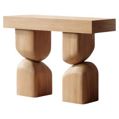Pre-owned Nono Socle No4 Sofa Table, Design By Joel Escalona In Brown