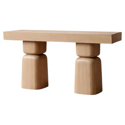 Pre-owned Nono Socle No9 Architectural Console By  For Entryways In Brown