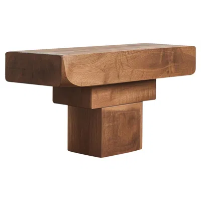 Pre-owned Nono Table Elefante By  02, Oak Pure, Distinctive Style In Brown