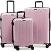 Nonstop New York Elite 3-piece Expandable Spinner Luggage Set And 3-piece Packing Cube Set In Blush Pink