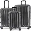 Nonstop New York Elite 3-piece Expandable Spinner Luggage Set And 3-piece Packing Cube Set In Charcoal