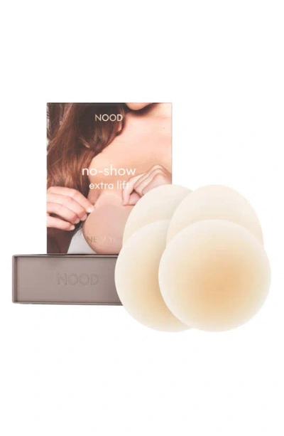 Nood No-show Extra Lift Reusable Nipple Covers In No.3 Buff