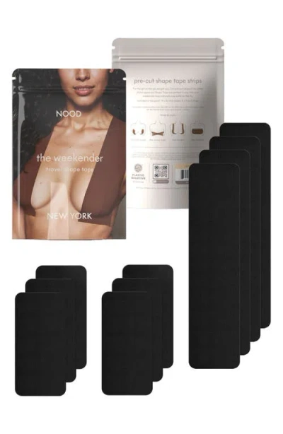 Nood Shape Tape Pre-cut Breast Tape In Black